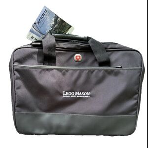 Wenger Vector 16 Inch Laptop Tablet Slimcase Black Trolley Strap New Legg Mason